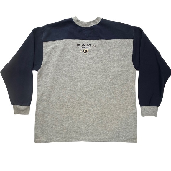 CSA Other - Vintage CSA St.Louis Rams Football Sweatshirt Mens XL Gray Navy Blue Embroidered